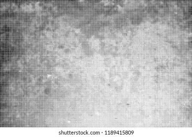 Distress grunge halftone overlay texture. Dirty noise aging design template. EPS10 vector.