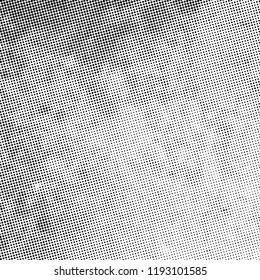 Distress grunge halftone overlay texture. Dirty noise aging design template. EPS10 vector.