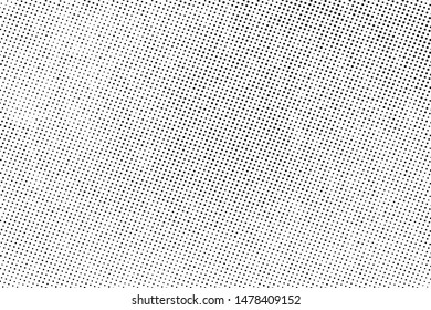 Distress grunge halftone overlay texture. Dirty noise aging pop art design template. EPS10 vector.