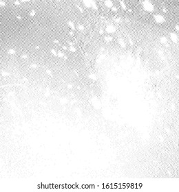 Distress grunge halftone overlay texture. Dirty noise aging pop art design template. EPS10 vector.