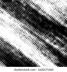 Distress grunge halftone overlay texture. Dirty noise aging pop art design template. EPS10 vector