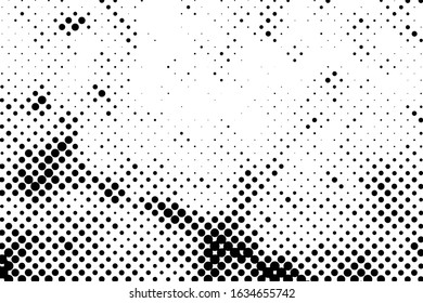 Distress grunge halftone overlay texture. Dirty noise aging pop art design template. EPS10 vector.