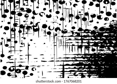 Distress grunge halftone overlay texture. Dirty noise aging design template. Pop art artistic element. EPS10 vector