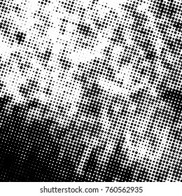 Distress grunge halftone overlay texture. Dirty noise aging design template. EPS10 vector.