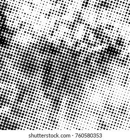 Distress grunge halftone overlay texture. Dirty noise aging design template. EPS10 vector.