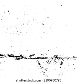 Abstrakter Grunge-Textur-Hintergrund, Vektorgrafik. Alter schmutziger Bürgersteig, alter Zement, verprügelter Bürgersteig. Schwarz-Weiß-Fußweg, Risse-Bodenbeton, schlechte Kondition harte Wandgrafik.