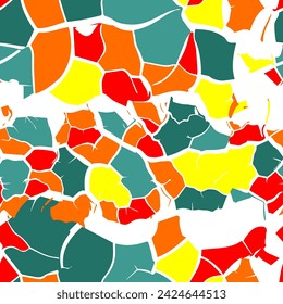 Distress Grunge Texture. Cracks colored seamless pattern. hand drawing. Not AI, Vector illustration