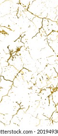 Distress Grunge Texture. Elegant Seamless Pattern. Gold Old, Retro Background. Broken, Cracked Wall Texture. Scratched, Dirt Print. Golden Luxury Grunge Style. Noise Rough Design. Vector Illustration.