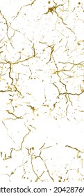 Not Grunge Texture. Elegantes Nahtloses Muster. Gold Alt, Retro-Hintergrund. Gebrochen, Mauer gebrochen. Geschätzt, dunkel drucken. Golden Luxury Grunge Style. Geräuscharmes Design. Vektorgrafik.