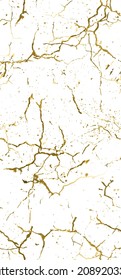 La textura de desgarre de la angustia. Elegante Patrón Sin Marea. Oro Viejo, Fondo Retro. Textura de pared rota y rota. Impresión Scratched, Dirt. Estilo Grunge De Lujo Dorado. Diseño ruidoso. Ilustración vectorial.