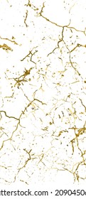 La textura de desgarre de la angustia. Elegante Patrón Sin Marea. Oro Viejo, Fondo Retro. Textura de pared rota y rota. Impresión Scratched, Dirt. Estilo Grunge De Lujo Dorado. Diseño ruidoso. Ilustración vectorial.