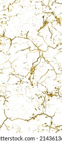 Distress Grunge Texture. Elegant Seamless Pattern. Gold Old, Retro Background. Broken, Cracked Wall Texture. Scratched, Dirt Print. Golden Luxury Grunge Style. Noise Rough Design. Vector Illustration.