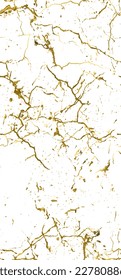 Distress Grunge Texture. Elegant Seamless Pattern. Gold Old, Retro Background. Broken, Cracked Wall Texture. Scratched, Dirt Print. Golden Luxury Grunge Style. Noise Rough Design. Vector Illustration.