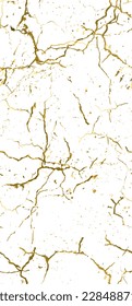 Distress Grunge Texture. Elegant Seamless Pattern. Gold Old, Retro Background. Broken, Cracked Wall Texture. Scratched, Dirt Print. Golden Luxury Grunge Style. Noise Rough Design. Vector Illustration.
