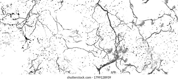 La textura de desgarre de la angustia. Patrón sin inconvenientes. Fondo Retro Antiguo De Medio Tono. Textura de pared rota y rota. Impresión Scratched, Dirt. Estilo de Grunge negro y blanco. Diseño ruidoso. Ilustración vectorial.