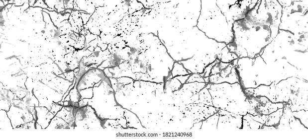 La textura de desgarre de la angustia. Patrón sin inconvenientes. Fondo Retro Antiguo De Medio Tono. Textura de pared rota y rota. Impresión Scratched, Dirt. Estilo de Grunge negro y blanco. Diseño ruidoso. Ilustración vectorial.