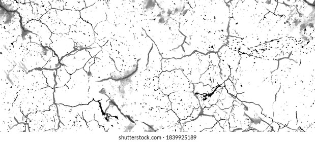 La textura de desgarre de la angustia. Patrón sin inconvenientes. Fondo Retro Antiguo De Medio Tono. Textura de pared rota y rota. Impresión Scratched, Dirt. Estilo de Grunge negro y blanco. Diseño ruidoso. Ilustración vectorial.