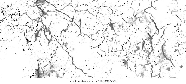 La textura de desgarre de la angustia. Patrón sin inconvenientes. Fondo Retro Antiguo De Medio Tono. Textura de pared rota y rota. Impresión Scratched, Dirt. Estilo de Grunge negro y blanco. Diseño ruidoso. Ilustración vectorial.