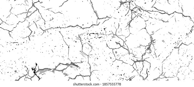 La textura de desgarre de la angustia. Patrón sin inconvenientes. Fondo Retro Antiguo De Medio Tono. Textura de pared rota y rota. Impresión Scratched, Dirt. Estilo de Grunge negro y blanco. Diseño ruidoso. Ilustración vectorial.