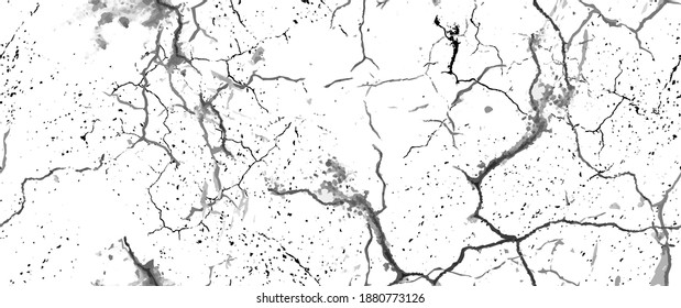 La textura de desgarre de la angustia. Patrón sin inconvenientes. Fondo Retro Antiguo De Medio Tono. Textura de pared rota y rota. Impresión Scratched, Dirt. Estilo de Grunge negro y blanco. Diseño ruidoso. Ilustración vectorial.