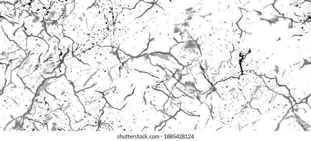 La textura de desgarre de la angustia. Patrón sin inconvenientes. Fondo Retro Antiguo De Medio Tono. Textura de pared rota y rota. Impresión Scratched, Dirt. Estilo de Grunge negro y blanco. Diseño ruidoso. Ilustración vectorial.