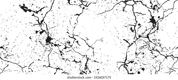 La textura de desgarre de la angustia. Patrón sin inconvenientes. Fondo Retro Antiguo De Medio Tono. Textura de pared rota y rota. Impresión Scratched, Dirt. Estilo de Grunge negro y blanco. Diseño ruidoso. Ilustración vectorial.