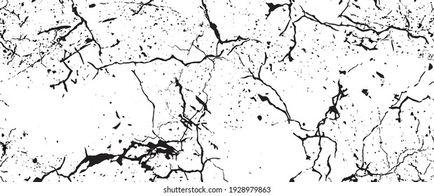 La textura de desgarre de la angustia. Patrón sin inconvenientes. Fondo Retro Antiguo De Medio Tono. Textura de pared rota y rota. Impresión Scratched, Dirt. Estilo de Grunge negro y blanco. Diseño ruidoso. Ilustración vectorial.