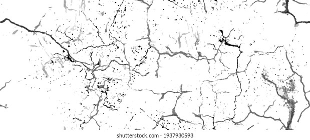 La textura de desgarre de la angustia. Patrón sin inconvenientes. Fondo Retro Antiguo De Medio Tono. Textura de pared rota y rota. Impresión Scratched, Dirt. Estilo de Grunge negro y blanco. Diseño ruidoso. Ilustración vectorial.