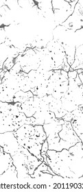 La textura de desgarre de la angustia. Patrón sin inconvenientes. Fondo Retro Antiguo De Medio Tono. Textura de pared rota y rota. Impresión Scratched, Dirt. Estilo de Grunge negro y blanco. Diseño ruidoso. Ilustración vectorial.