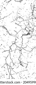 La textura de desgarre de la angustia. Patrón sin inconvenientes. Fondo Retro Antiguo De Medio Tono. Textura de pared rota y rota. Impresión Scratched, Dirt. Estilo de Grunge negro y blanco. Diseño ruidoso. Ilustración vectorial.
