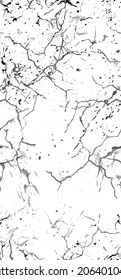 Distress Grunge Texture. Seamless Pattern. Halftone Old, Retro Background. Broken, Cracked Wall Texture. Scratched, Dirt Print. Black and White Grunge Style. Noise Rough Design. Vector Illustration.