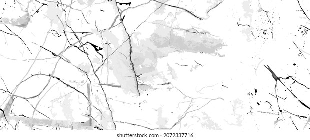 Distress Grunge Texture. Seamless Pattern. Halftone Old, Retro Background. Broken, Cracked Wall Texture. Scratched, Dirt Print. Black and White Grunge Style. Noise Rough Design. Vector Illustration.
