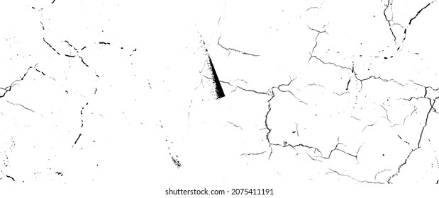 Distress Grunge Texture. Seamless Pattern. Halftone Old, Retro Background. Broken, Cracked Wall Texture. Scratched, Dirt Print. Black and White Grunge Style. Noise Rough Design. Vector Illustration.