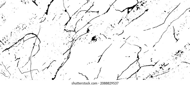 Distress Grunge Texture. Seamless Pattern. Halftone Old, Retro Background. Broken, Cracked Wall Texture. Scratched, Dirt Print. Black and White Grunge Style. Noise Rough Design. Vector Illustration.