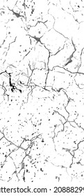 Distress Grunge Texture. Seamless Pattern. Halftone Old, Retro Background. Broken, Cracked Wall Texture. Scratched, Dirt Print. Black and White Grunge Style. Noise Rough Design. Vector Illustration.