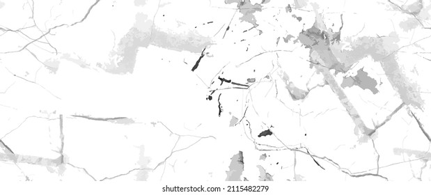 Distress Grunge Texture. Seamless Pattern. Halftone Old, Retro Background. Broken, Cracked Wall Texture. Scratched, Dirt Print. Black and White Grunge Style. Noise Rough Design. Vector Illustration.