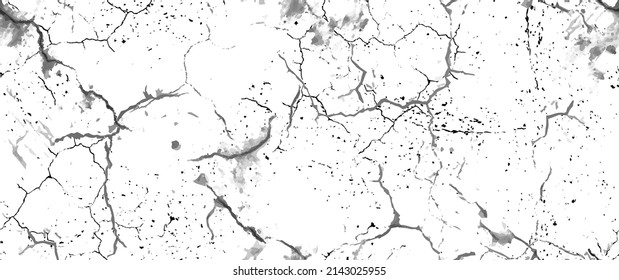 La textura de desgarre de la angustia. Patrón sin inconvenientes. Fondo Retro Antiguo De Medio Tono. Textura de pared rota y rota. Impresión Scratched, Dirt. Estilo de Grunge negro y blanco. Diseño ruidoso. Ilustración vectorial.