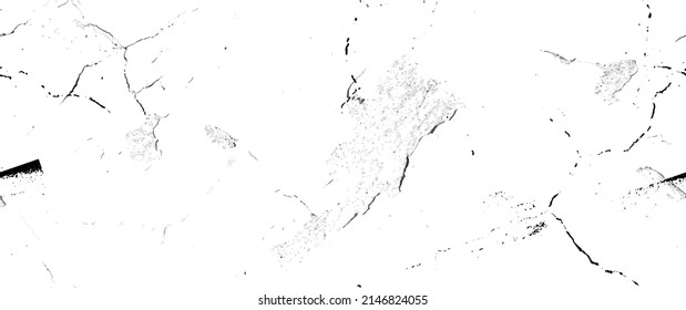 Distress Grunge Texture. Seamless Pattern. Halftone Old, Retro Background. Broken, Cracked Wall Texture. Scratched, Dirt Print. Black and White Grunge Style. Noise Rough Design. Vector Illustration.