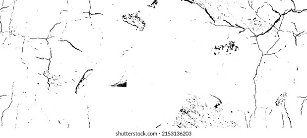 Distress Grunge Texture. Seamless Pattern. Halftone Old, Retro Background. Broken, Cracked Wall Texture. Scratched, Dirt Print. Black and White Grunge Style. Noise Rough Design. Vector Illustration.