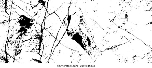 Distress Grunge Texture. Seamless Pattern. Halftone Old, Retro Background. Broken, Cracked Wall Texture. Scratched, Dirt Print. Black and White Grunge Style. Noise Rough Design. Vector Illustration.