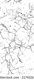 Distress Grunge Texture. Seamless Pattern. Halftone Old, Retro Background. Broken, Cracked Wall Texture. Scratched, Dirt Print. Black and White Grunge Style. Noise Rough Design. Vector Illustration.