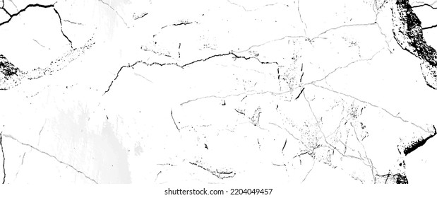 Distress Grunge Texture. Seamless Pattern. Halftone Old, Retro Background. Broken, Cracked Wall Texture. Scratched, Dirt Print. Black and White Grunge Style. Noise Rough Design. Vector Illustration.