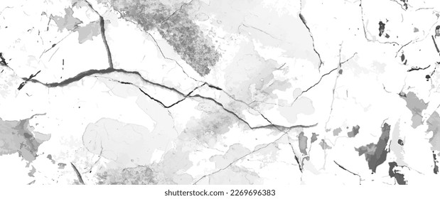 Distress Grunge Texture. Seamless Pattern. Halftone Old, Retro Background. Broken, Cracked Wall Texture. Scratched, Dirt Print. Black and White Grunge Style. Noise Rough Design. Vector Illustration.