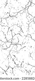 Distress Grunge Texture. Seamless Pattern. Halftone Old, Retro Background. Broken, Cracked Wall Texture. Scratched, Dirt Print. Black and White Grunge Style. Noise Rough Design. Vector Illustration.