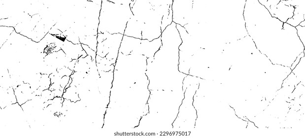 Distress Grunge Texture. Seamless Pattern. Halftone Old, Retro Background. Broken, Cracked Wall Texture. Scratched, Dirt Print. Black and White Grunge Style. Noise Rough Design. Vector Illustration.