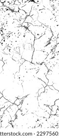 Distress Grunge Texture. Seamless Pattern. Halftone Old, Retro Background. Broken, Cracked Wall Texture. Scratched, Dirt Print. Black and White Grunge Style. Noise Rough Design. Vector Illustration.