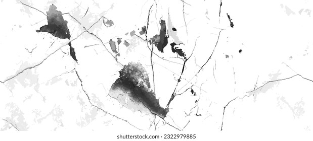 Distress Grunge Texture. Seamless Pattern. Halftone Old, Retro Background. Broken, Cracked Wall Texture. Scratched, Dirt Print. Black and White Grunge Style. Noise Rough Design. Vector Illustration.