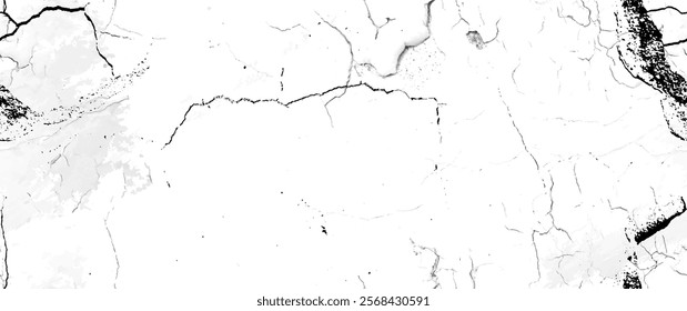 Distress Grunge Texture. Seamless Pattern. Halftone Old, Retro Background. Broken, Cracked Wall Texture. Scratched, Dirt Print. Black and White Grunge Style. Noise Rough Design. Vector Illustration.