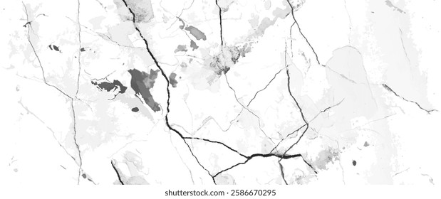 Distress Grunge Texture. Seamless Pattern. Halftone Old, Retro Background. Broken, Cracked Wall Texture. Scratched, Dirt Print. Black and White Grunge Style. Noise Rough Design. Vector Illustration.