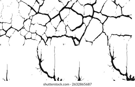 Textura del Grunge de Distress. Patrón sin fisuras. Medio tono viejo, fondo retro. Textura De Pared Rota Y Agrietada. Rasguñado, impresión de la suciedad. Estilo Grunge blanco y negro. Ruido Diseño áspero. Ilustración vectorial.